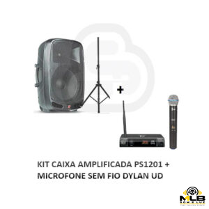 Kit Caixa Staner PS1201 + Microfone Dylan UDX1 - locação em Belo Horizonte