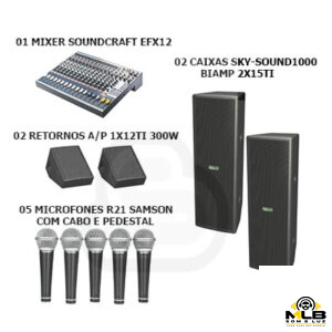 Kit som 5 cinco - locação em Belo Horizonte
