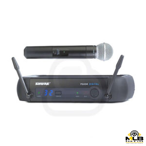 Microfone Shure PGX-D +SM58 Beta - locação em Belo Horizonte
